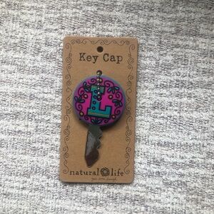 NWT Natural Life initial key cap “L”